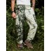 Men Two Tone Camo   Tie Dyed Multi Pocket Ankle Length Cargo Pants