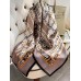 Chain Pattern Silk Square Scarf 88x88cm Chain Pattern Silk Square Scarf 88x88cm