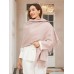 Pure Wool Scarf Shawl w/ Fringed Decoration 200x70cm/79