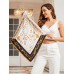 Pure Silk Printed Designer Square Scarf 53x53cm/21 Pure Silk Printed Designer Square Scarf 53x53cm/21