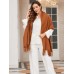 Pure Wool Scarf Shawl w/ Fringed Decoration 200x70cm/79