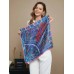 100% Mulberry Silk Floral Pattern Scarf 53x53cm