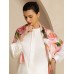 Pure Silk Pink Floral Print Square Scarf - Size 90x90cm Pure Silk Pink Floral Print Square Scarf - Size 90x90cm