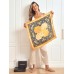 Pure Silk Floral Pattern Square Scarf 68x68cm/26.8 Pure Silk Floral Pattern Square Scarf 68x68cm/26.8