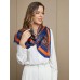 Pure Silk Bohemian Square Scarf / Shawl 86x86cm