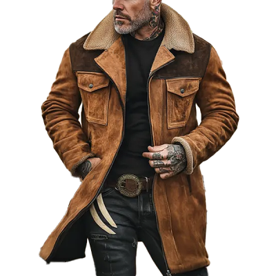 Asher Fleece Suede Coat