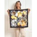 Pure Silk Floral Pattern Square Scarf 68x68cm/26.8 Pure Silk Floral Pattern Square Scarf 68x68cm/26.8