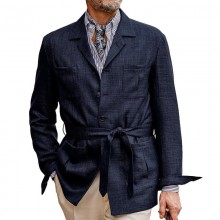 Leo Linen Utility Blazer