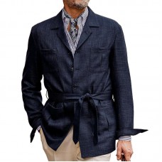 Leo Linen Utility Blazer