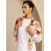 Pure Silk Pink Floral Print Square Scarf - Size 90x90cm Pure Silk Pink Floral Print Square Scarf - Size 90x90cm
