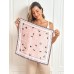 Pure Silk Printed Designer Square Scarf 53x53cm/21 Pure Silk Printed Designer Square Scarf 53x53cm/21