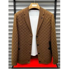 Men's Casual Patterned Sweater Jacket