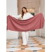 Pure Wool Scarf Shawl w/ Fringed Decoration 200x70cm/79