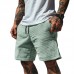 Men's Solid Waffle Elastic Casual Shorts MTA2608E7X
