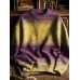 Retro Gradient Multicolor Pattern Art Print Knit Pullover Sweater