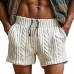 Men's Spring Fashion Solid Color Woven Sports Casual Shorts MTA0351D8P