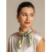 Pure Silk Pattern Stitching Square Scarf - Size 53x53cm
