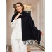 Pure Wool Scarf Shawl w/ Fringed Decoration 200x70cm/79
