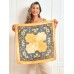 Pure Silk Floral Pattern Square Scarf 68x68cm/26.8 Pure Silk Floral Pattern Square Scarf 68x68cm/26.8