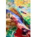 Pure Silk Oil Painting Square Scarf - Size 53x53cm Pure Silk Oil Painting Square Scarf - Size 53x53cm