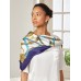 100% Mulberry Silk Printed Square Shawl Scarf 88*88cm