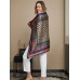 Pure Silk Bohemian Square Scarf / Shawl 86x86cm
