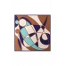 Pure Silk Geometric Pattern Square Scarf - Size 53x53cm Pure Silk Geometric Pattern Square Scarf - Size 53x53cm